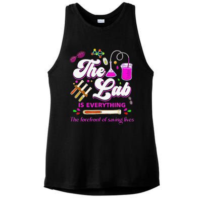 Lab Week 2024 The Lab Is Everything Medical Assistant Women Ladies PosiCharge Tri-Blend Wicking Tank