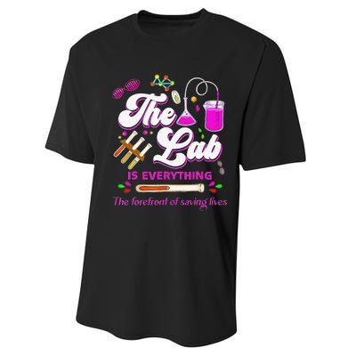 Lab Week 2024 The Lab Is Everything Medical Assistant Women Performance Sprint T-Shirt