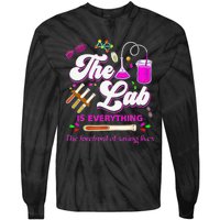 Lab Week 2024 The Lab Is Everything Medical Assistant Women Tie-Dye Long Sleeve Shirt