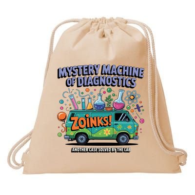  Lab Week 2025 Retro Mystery Machine Of Diagnostics  Drawstring Bag
