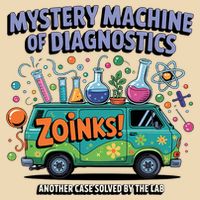  Lab Week 2025 Retro Mystery Machine Of Diagnostics  Drawstring Bag