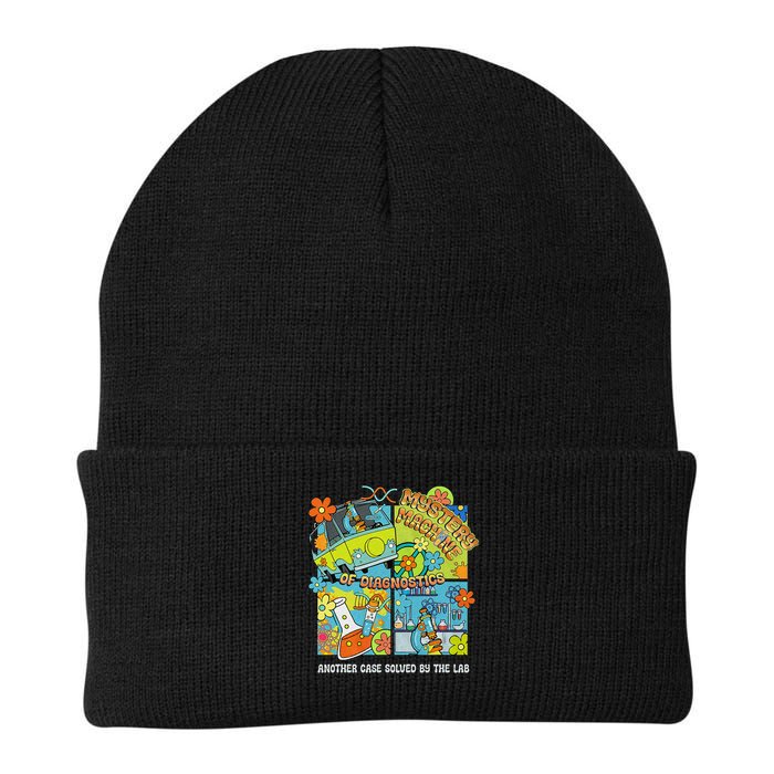 Lab Week 2025 Retro Mystery Machine of Diagnostics MLT MLS Knit Cap Winter Beanie