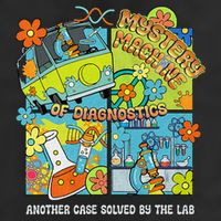 Lab Week 2025 Retro Mystery Machine of Diagnostics MLT MLS Knit Cap Winter Beanie