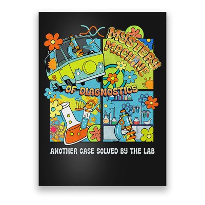 Lab Week 2025 Retro Mystery Machine of Diagnostics MLT MLS Poster