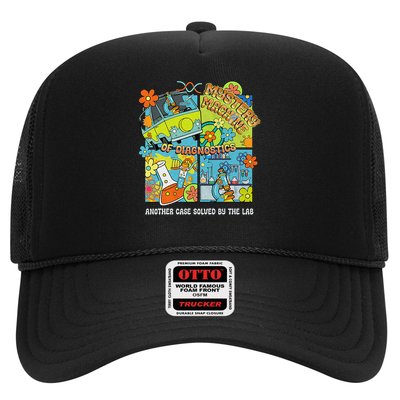 Lab Week 2025 Retro Mystery Machine of Diagnostics MLT MLS Trucker Hat