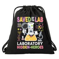 Lab Week 2025 Saved By The Lab Retro Medical Laboratory Tech Drawstring Bag