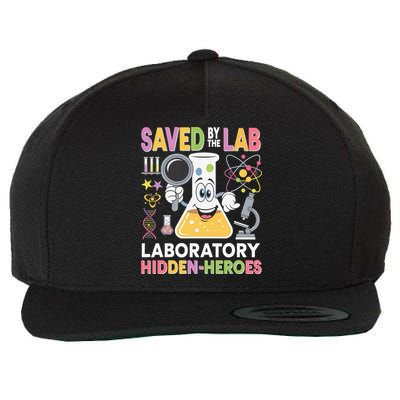 Lab Week 2025 Saved By The Lab Retro Medical Laboratory Tech Wool Snapback Cap