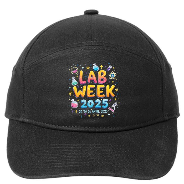 Lab Week 2025 April Science Lab Tools Enthusiast Funny Lab  7-Panel Snapback Hat