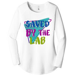 Lab Week 2024 Saved By The Lab Women's Perfect Tri Tunic Long Sleeve Shirt