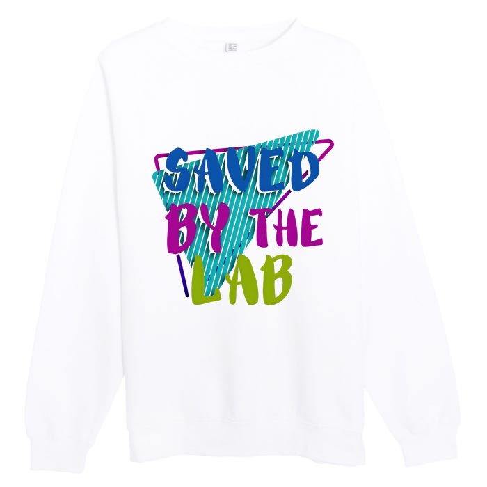 Lab Week 2024 Saved By The Lab Premium Crewneck Sweatshirt