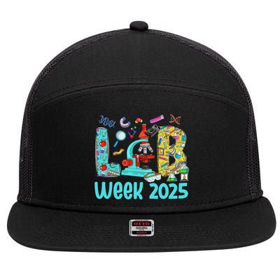 Lab Week 2025 Lab Tech Mystery Machine Of Diagnostics Gift 7 Panel Mesh Trucker Snapback Hat