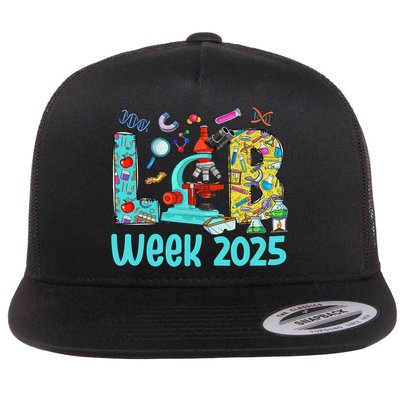Lab Week 2025 Lab Tech Mystery Machine Of Diagnostics Gift Flat Bill Trucker Hat