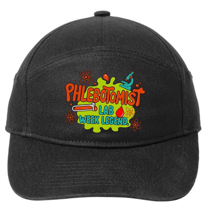 Lab Week 2025 Mystery Machine Of Diagnostics Phlebotomist 7-Panel Snapback Hat