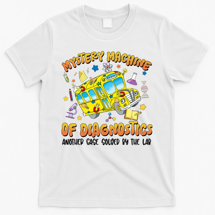  Lab Week 2025 Retro Mystery Machine Of Diagnostics  T-Shirt