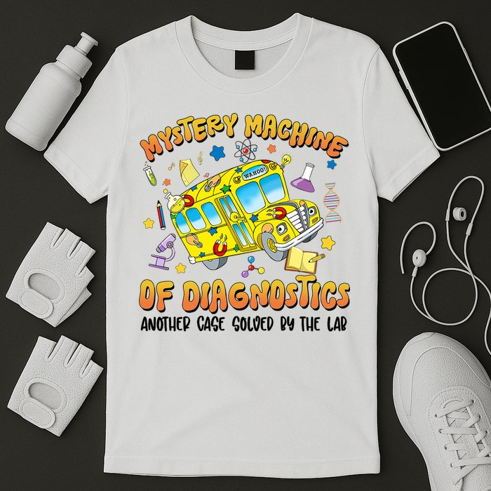 Lab Week 2025 Retro Mystery Machine Of Diagnostics  T-Shirt