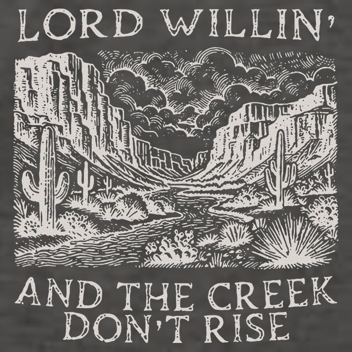 Lord Willin And The Creek Dont Rise Gift Vector Backpack