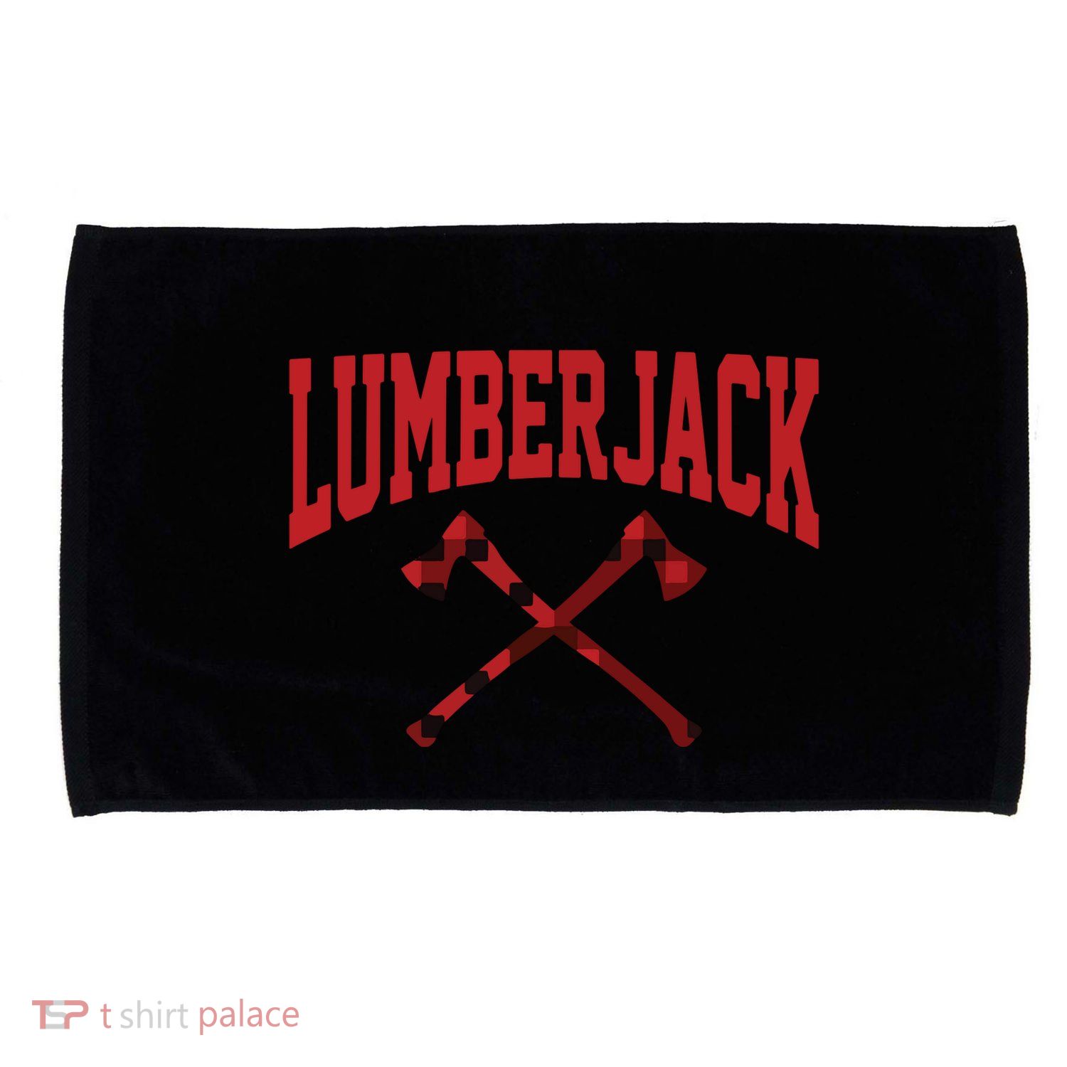 Lumberjack Woodworker Arborist Axe Flannel Microfiber Hand Towel