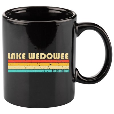 LAKE WEDOWEE ALABAMA Funny Fishing Camping Summer 11oz C Handle Ceramic Mug