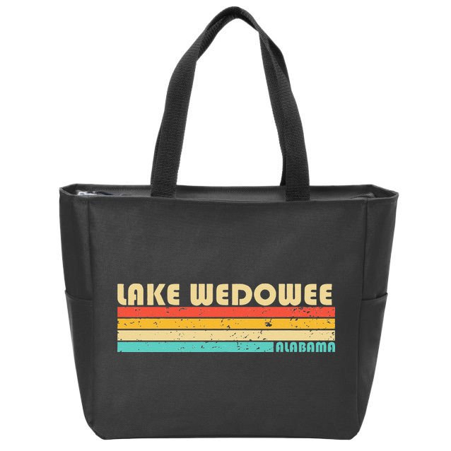 LAKE WEDOWEE ALABAMA Funny Fishing Camping Summer Zip Tote Bag