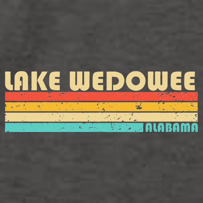 LAKE WEDOWEE ALABAMA Funny Fishing Camping Summer Vector Backpack