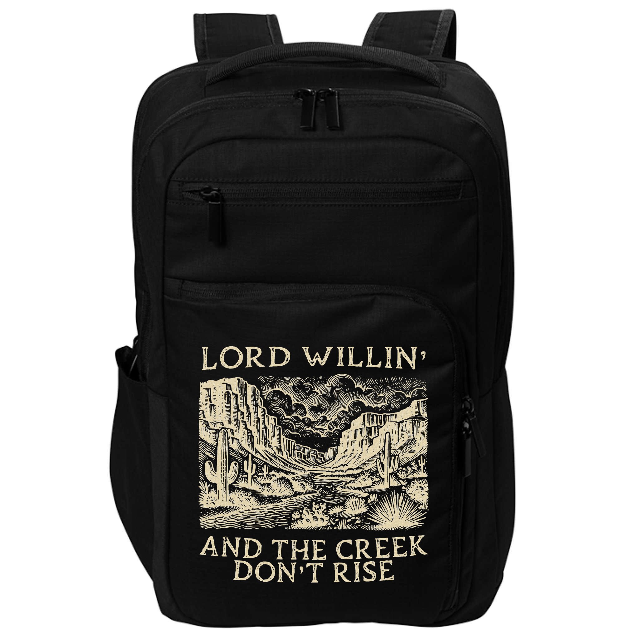 Lord Willing And The Creek DonT Rise Impact Tech Backpack