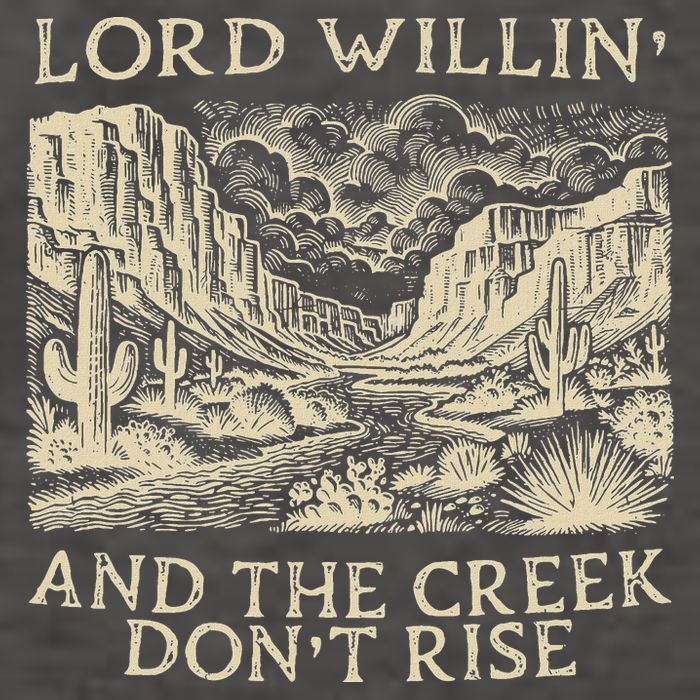 Lord Willing And The Creek DonT Rise Vector Backpack