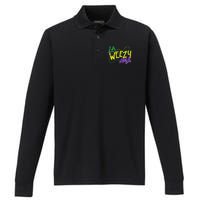 La Weezy Ana Mardi Gras Louisiana Fat Tuesday New Orleans Performance Long Sleeve Polo