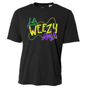 La Weezy Ana Mardi Gras Louisiana Fat Tuesday New Orleans Cooling Performance Crew T-Shirt