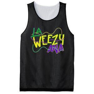 La Weezy Ana Mardi Gras Louisiana Fat Tuesday New Orleans Mesh Reversible Basketball Jersey Tank