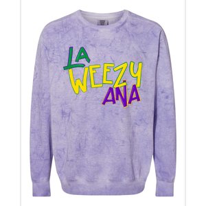 La Weezy Ana Mardi Gras Colorblast Crewneck Sweatshirt