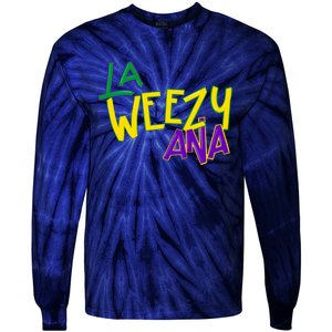 La Weezy Ana Mardi Gras Tie-Dye Long Sleeve Shirt