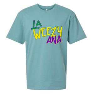 La Weezy Ana Mardi Gras Sueded Cloud Jersey T-Shirt