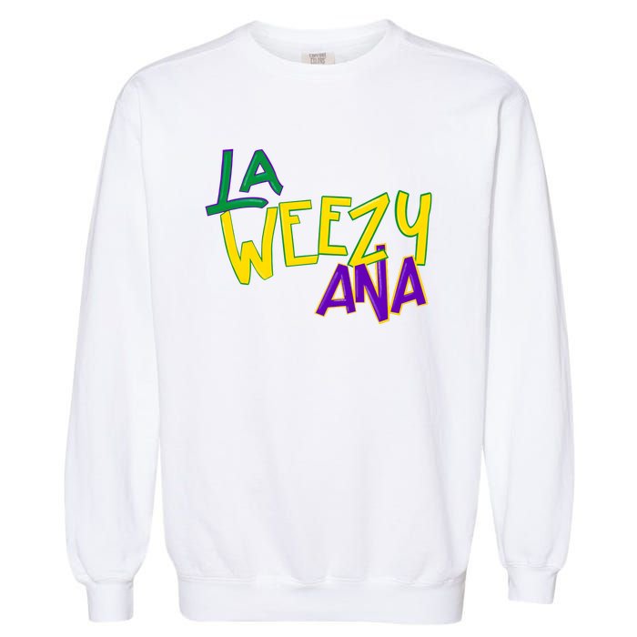 La Weezy Ana Mardi Gras Garment-Dyed Sweatshirt