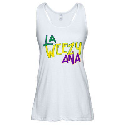 La Weezy Ana Mardi Gras Ladies Essential Flowy Tank