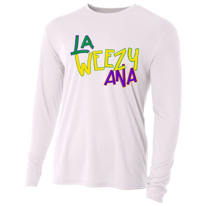 La Weezy Ana Mardi Gras Cooling Performance Long Sleeve Crew