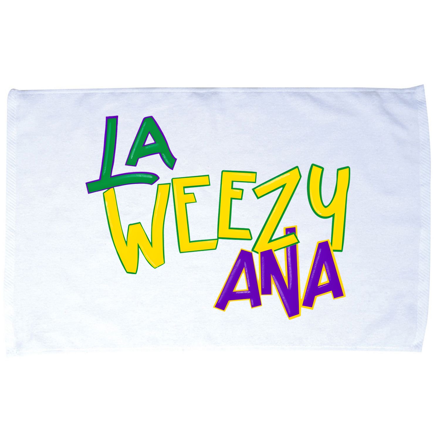 La Weezy Ana Mardi Gras Microfiber Hand Towel