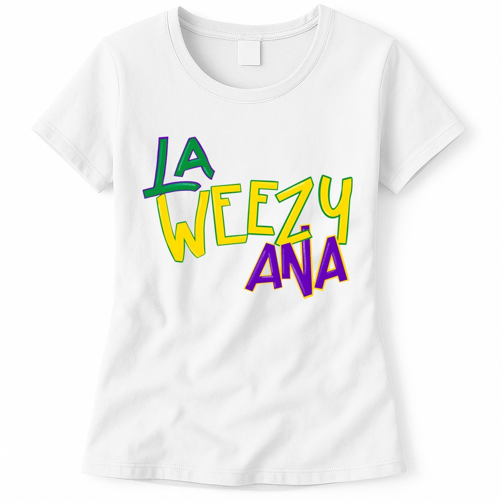 La Weezy Ana Mardi Gras Womens T-Shirt