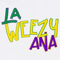 La Weezy Ana Mardi Gras Women's V-Neck T-Shirt