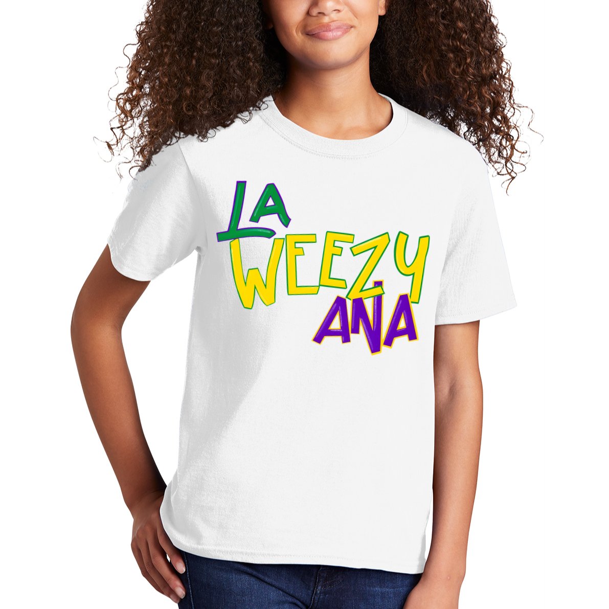La Weezy Ana Mardi Gras Kids T-Shirt