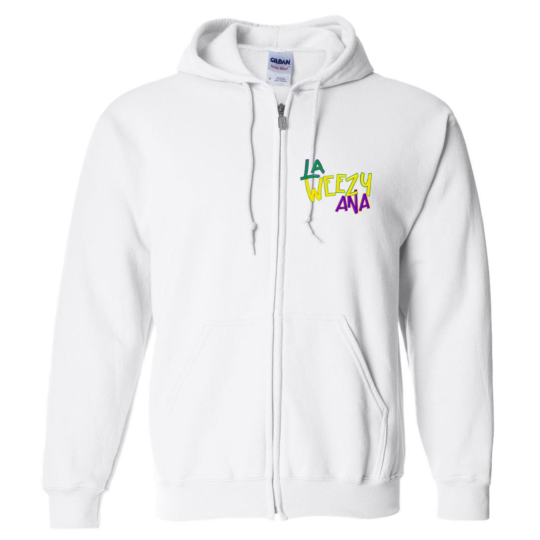 La Weezy Ana Mardi Gras Full Zip Hoodie