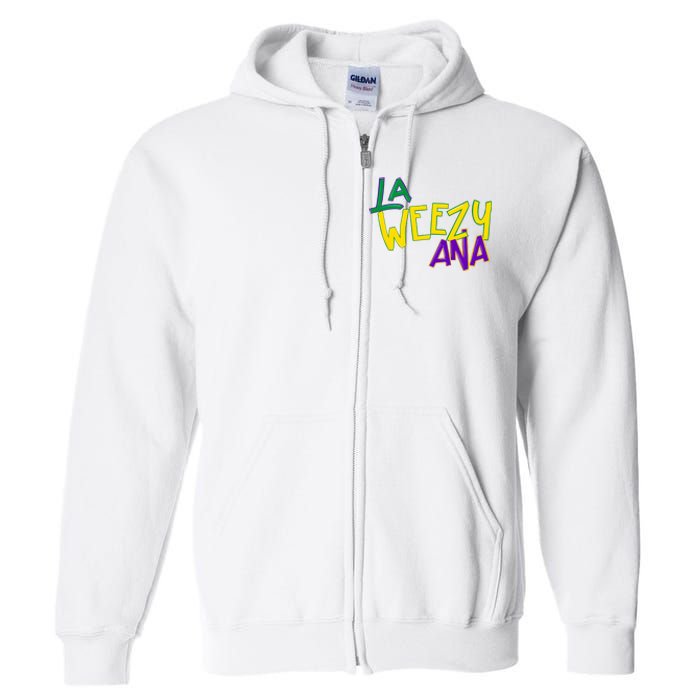 La Weezy Ana Mardi Gras Full Zip Hoodie