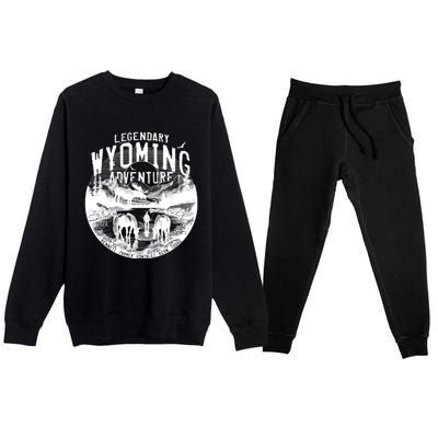 Legendary Wyoming Adventure 2024 Premium Crewneck Sweatsuit Set