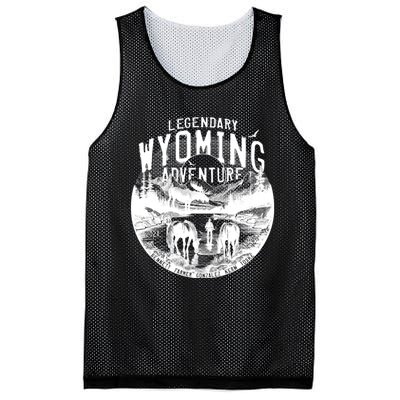 Legendary Wyoming Adventure 2024 Mesh Reversible Basketball Jersey Tank