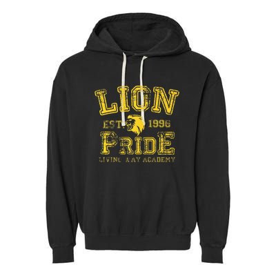 Living Way Academy Lion Pride Garment-Dyed Fleece Hoodie