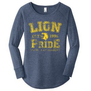 Living Way Academy Lion Pride Women's Perfect Tri Tunic Long Sleeve Shirt