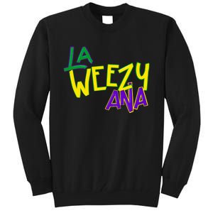 La Weezy Ana Mardi Gras Louisiana Fat Tuesday Tall Sweatshirt