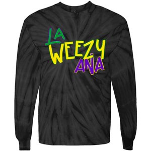 La Weezy Ana Mardi Gras Louisiana Fat Tuesday Tie-Dye Long Sleeve Shirt