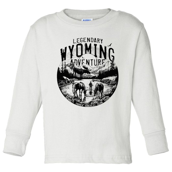 Legendary Wyoming Adventure 2024 Toddler Long Sleeve Shirt