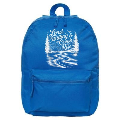 Lord Willin And The Creek DonT Rise 16 in Basic Backpack