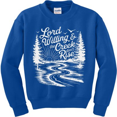Lord Willin And The Creek DonT Rise Kids Sweatshirt
